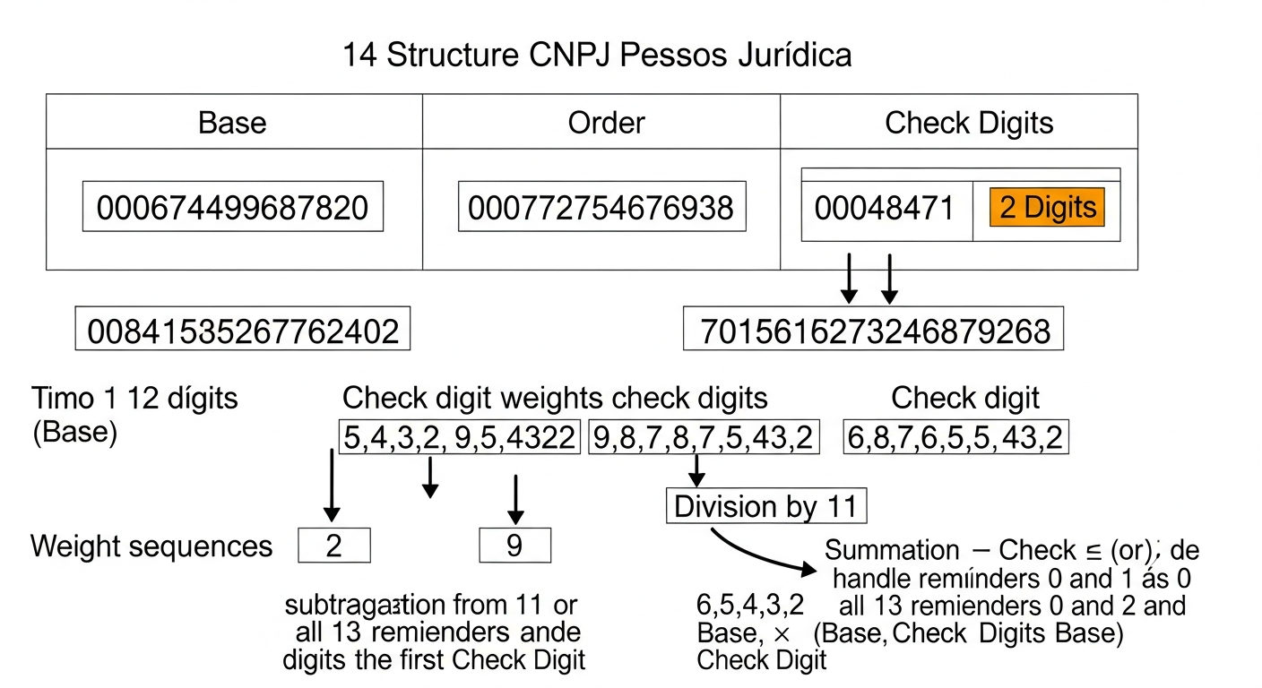 Como validar um CNPJ: algoritmo, código e o novo CNPJ alfanumérico (2026) ilustracao 1